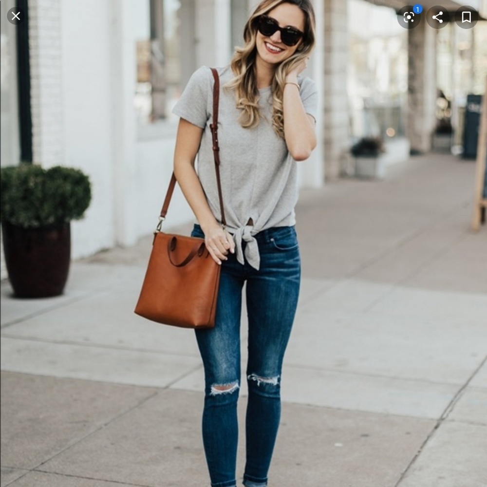 Madewell modern tie t-shirt - Picture 4 of 4